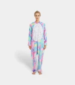 Adult Unicorn Pajamas Onesie – Soft Plush Hooded Costume for Women & Men