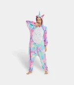 Unicorn Onesie for Adults - Soft Rainbow Kigurumi Pajamas