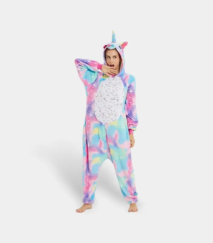 Unicorn Onesie for Adults - Soft Rainbow Kigurumi Pajamas Unicorn Onesie for Adults - Soft Rainbow Kigurumi Pajamas