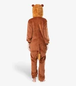 Back view of the Lion Sleepwear showing the soft attached tail.