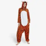 Tiger Onesie for Adults Front View