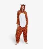 Tiger Onesie for Adults Front View